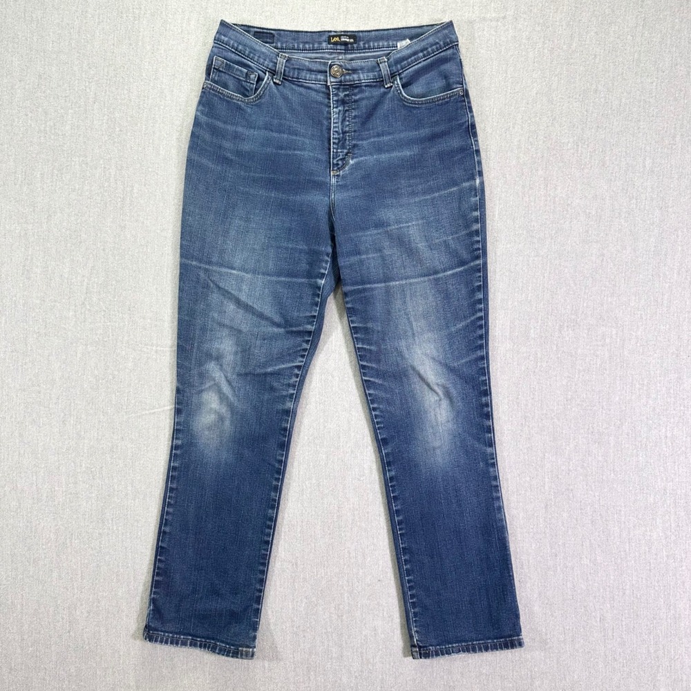 Lee Jeans Womens Size‎ 10 Short Classic Fit Straight Leg Blue Denim Medium Wash